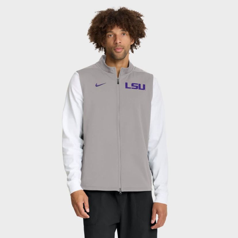 NCAA Nike LSU Tigers Primetime Victory Performance Full-Zip Vest