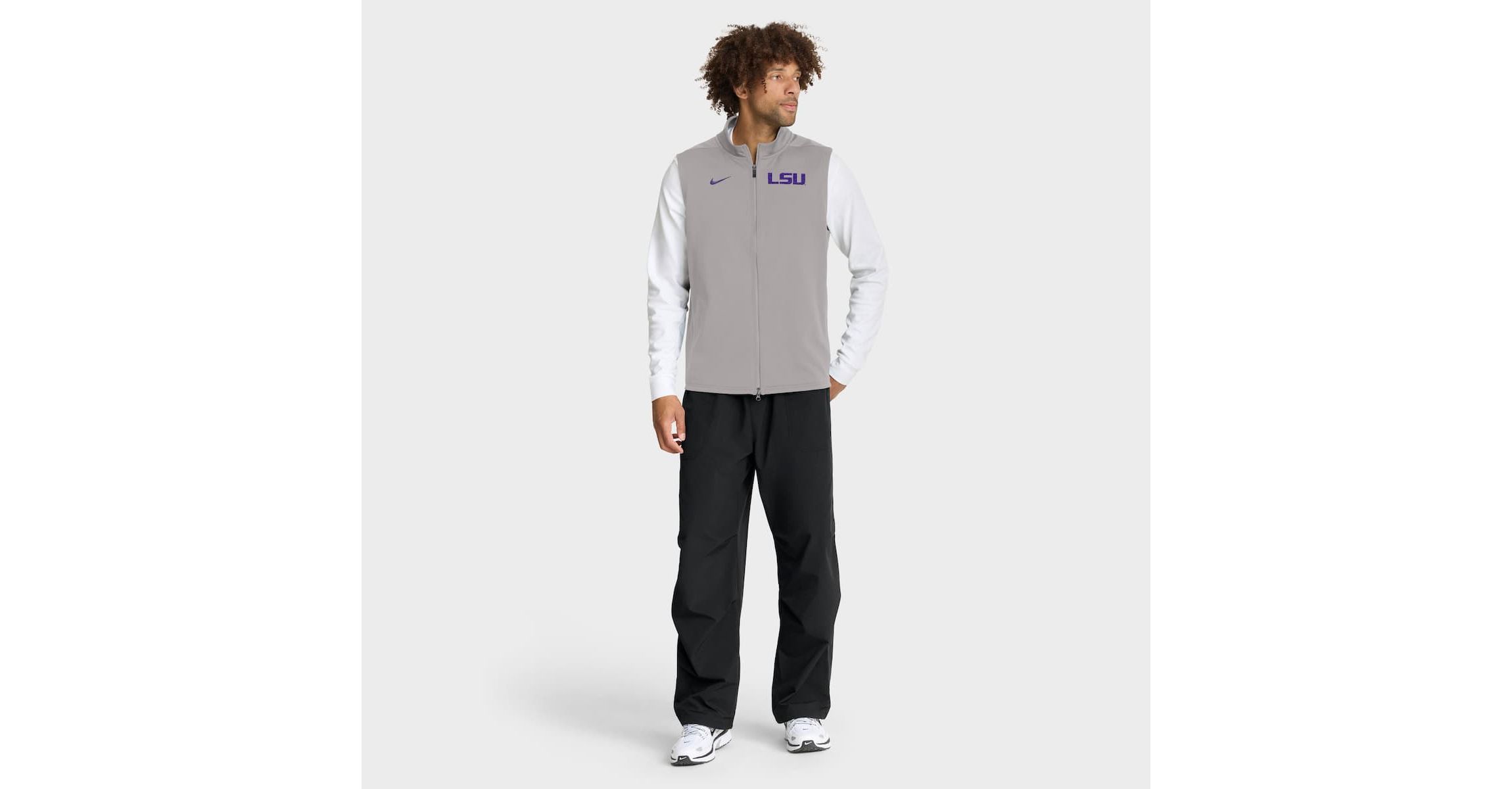 NCAA Nike LSU Tigers Primetime Victory Performance Full-Zip Vest