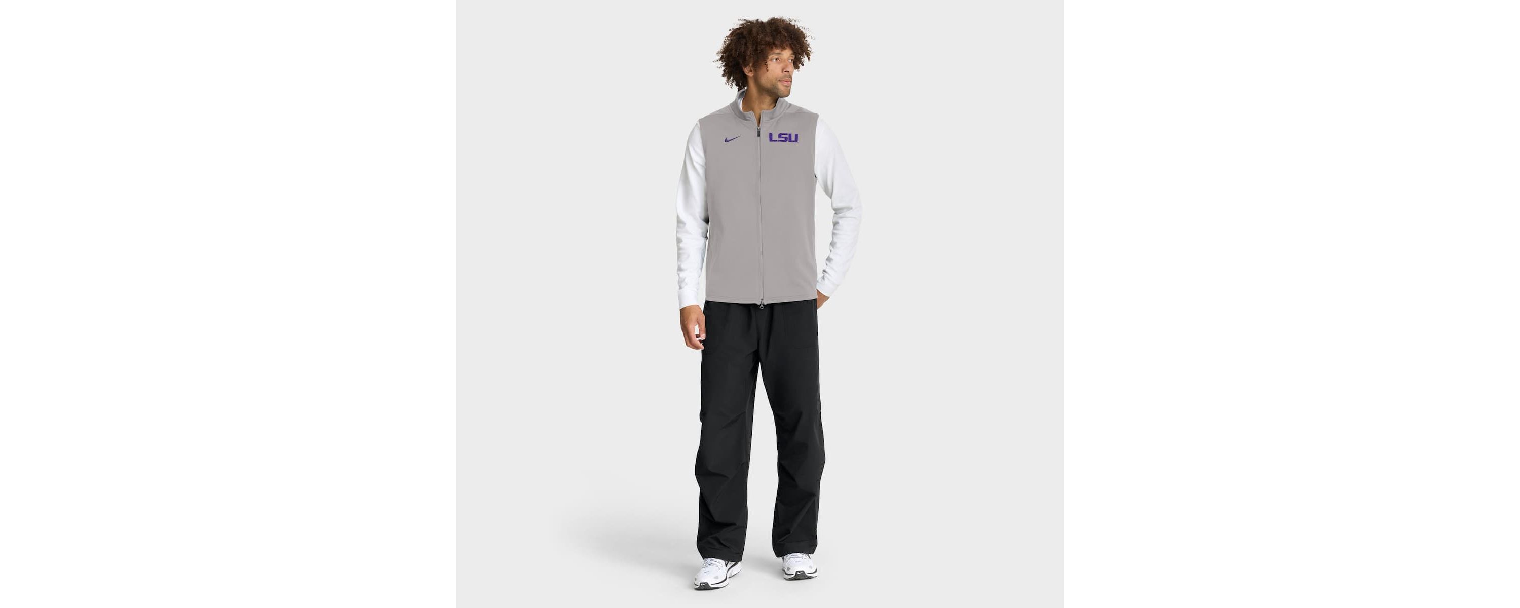 NCAA Nike LSU Tigers Primetime Victory Performance Full-Zip Vest