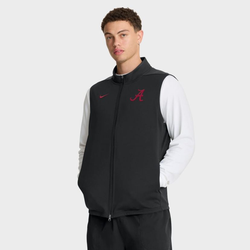 Alabama Crimson Tide NCAA Nike Alabama Tide Primetime Victory Performance Full-Zip Vest