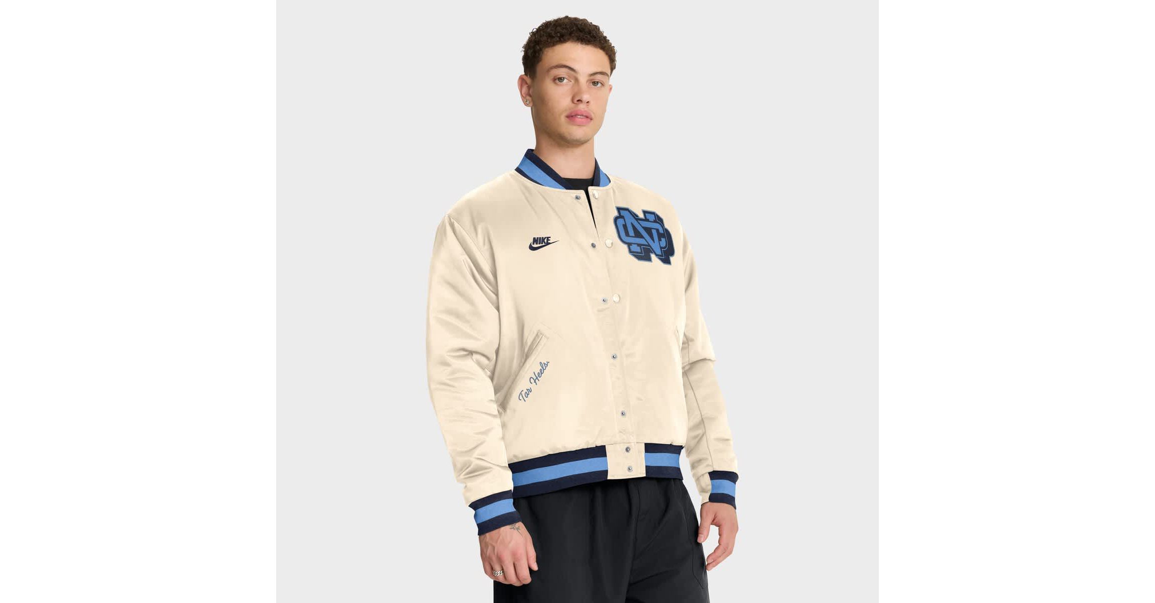 NCAA Nike North Carolina Tar Heels Legacy Full-Snap Bomber Jacket