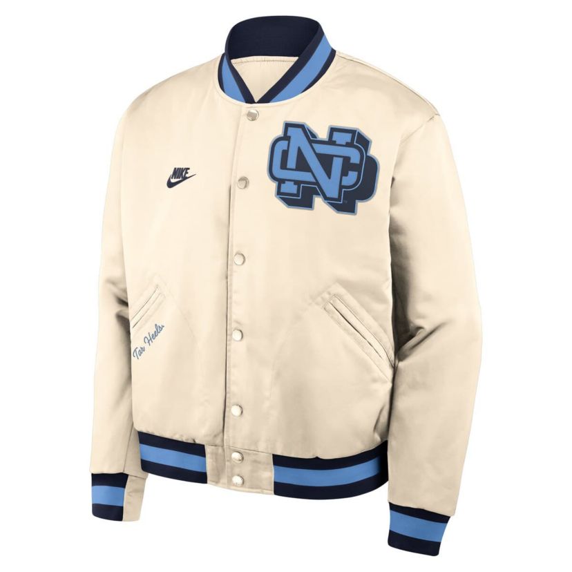 NCAA Nike North Carolina Tar Heels Legacy Full-Snap Bomber Jacket
