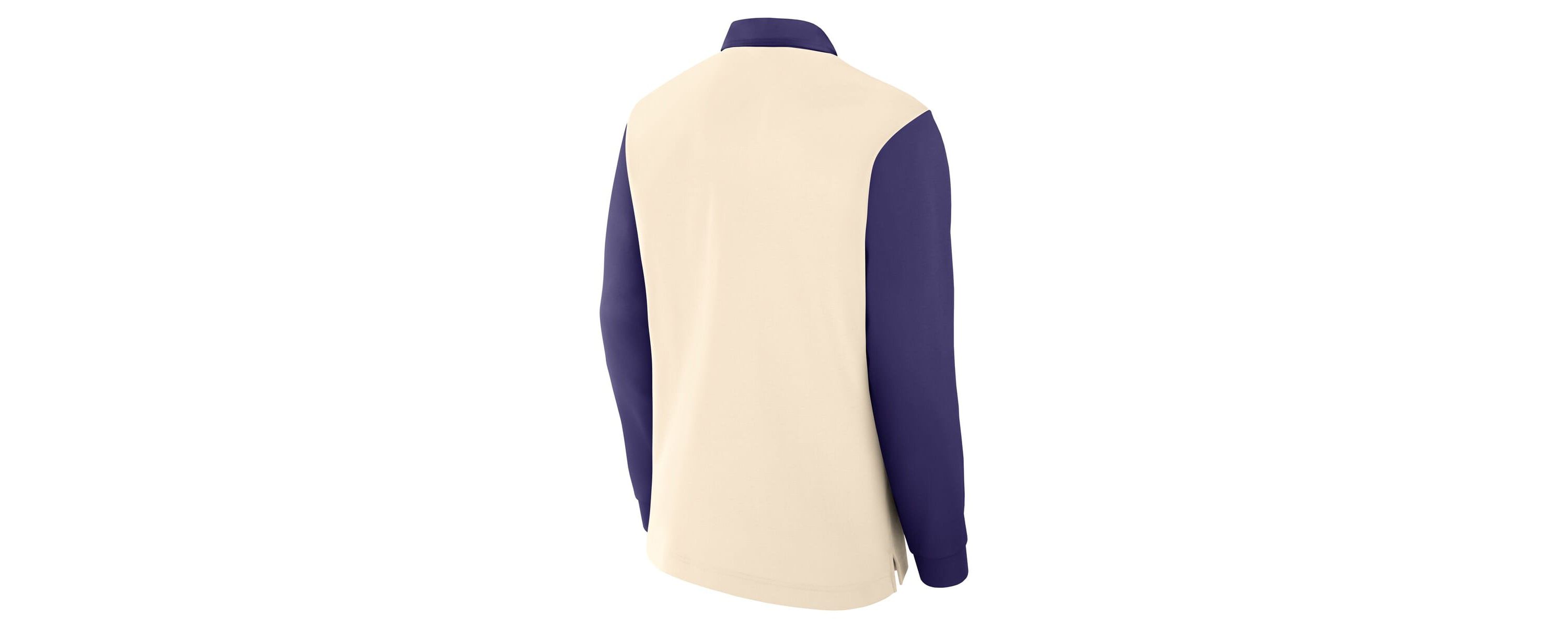 NCAA Nike Cream/Purple Clemson Tigers Rugby Long Sleeve Shirt