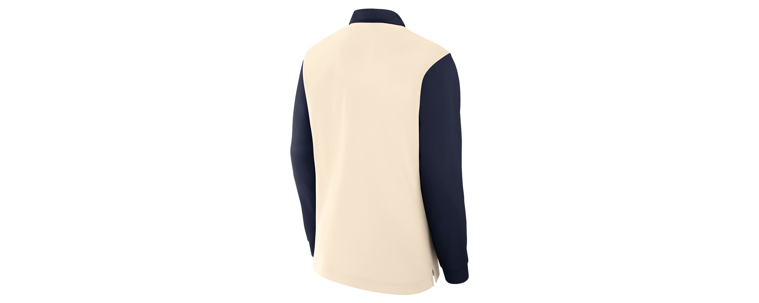 NCAA Nike Cream/Navy Penn State Nittany Lions Rugby Long Sleeve Shirt