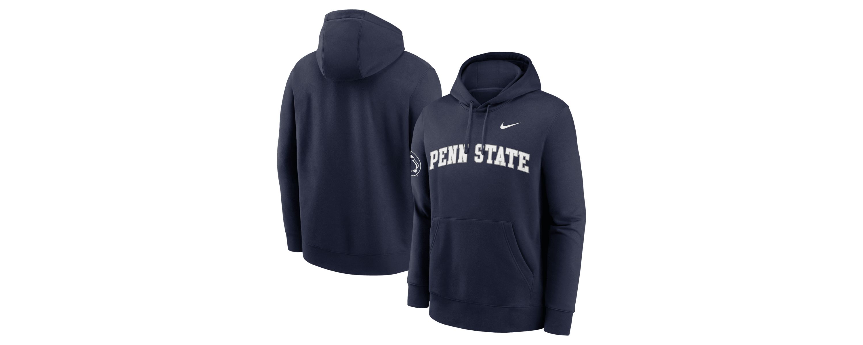 NCAA Nike Penn State Nittany Lions 2025 Sideline Club Fleece Pullover Hoodie