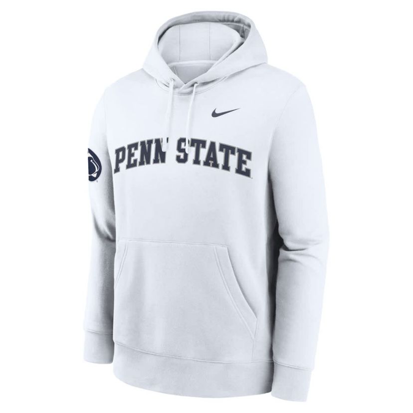 NCAA Nike Penn State Nittany Lions 2025 Sideline Club Fleece Pullover Hoodie