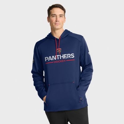 Men's NHL Fanatics Florida Panthers Authentic Pro Rink Hoodie, Navy Blue, 3XL