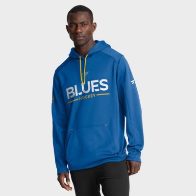 Men's NHL Fanatics St. Louis Blues Authentic Pro Rink Hoodie, Blue, Small