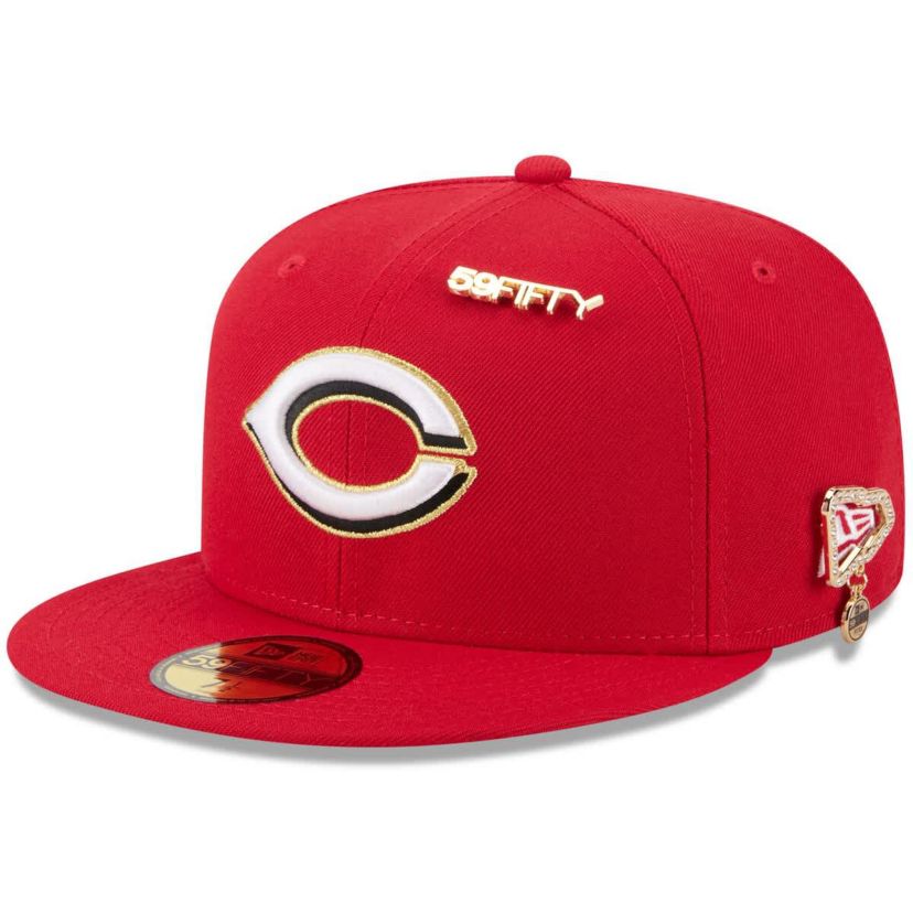 MLB Cincinnati Reds 2025 59FIFTY Day 59FIFTY Fitted Hat with Pins
