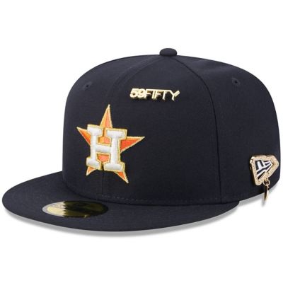 New Era Men's MLB Houston Astros 2025 59FIFTY Day 59FIFTY Fitted Hat with Pins, Navy Blue, 7 1/2