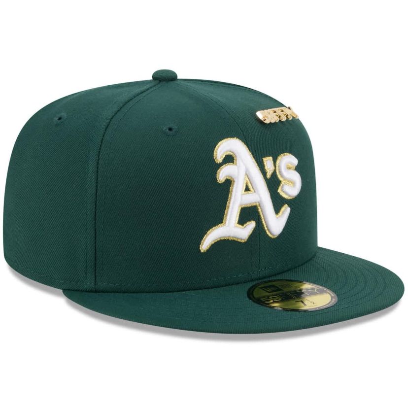 Oakland Athletics MLB Dark Athletics 2025 59FIFTY Day 59FIFTY Fitted Hat with Pins