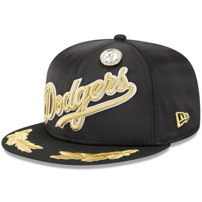 New Era Men's MLB Los Angeles Dodgers 2025 59FIFTY Day Leaf 59FIFTY Fitted Hat, Black, 7 7/8