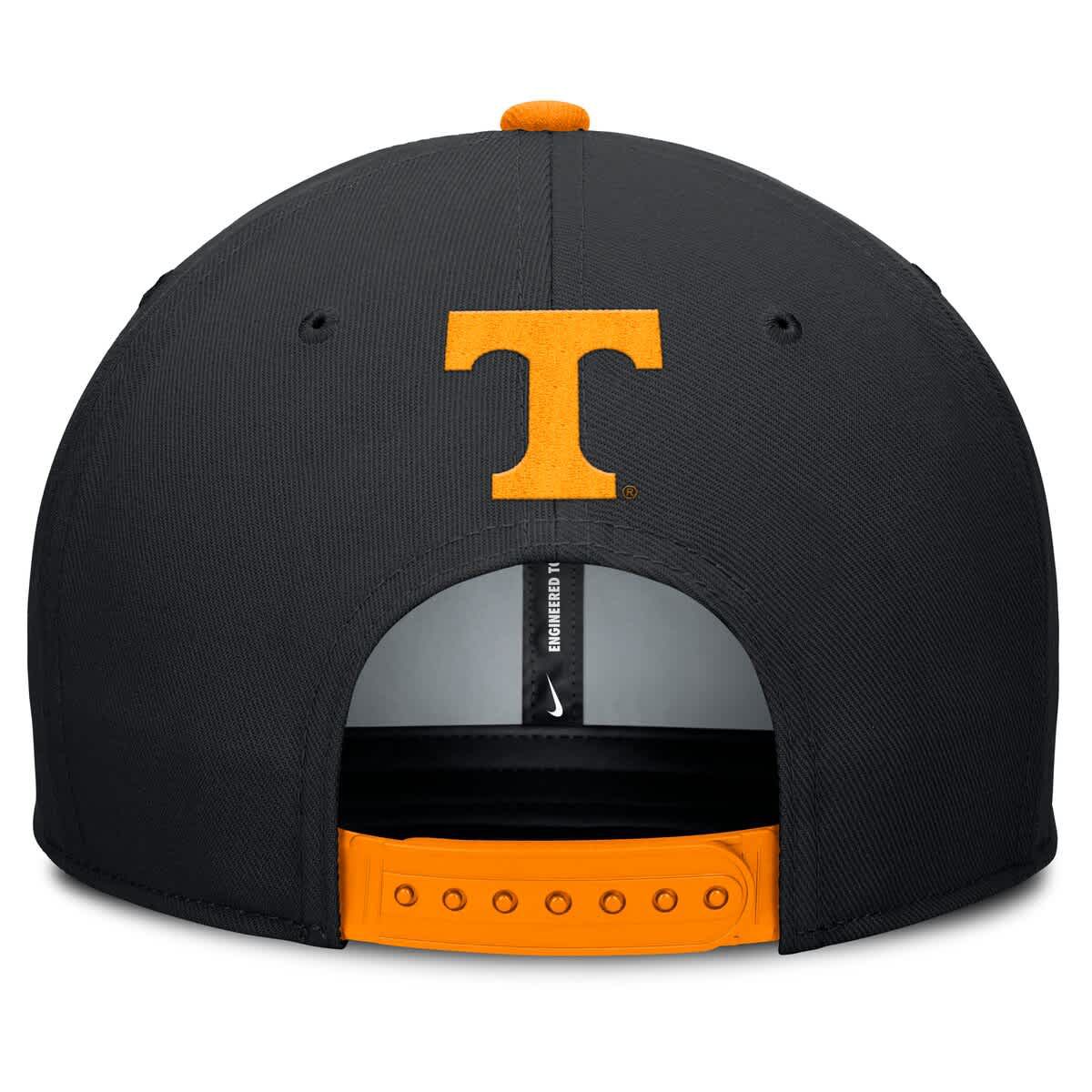 NCAA Nike Black/Tennessee Tennessee Volunteers 2025 Sideline Campus Pro Local Snapback Hat