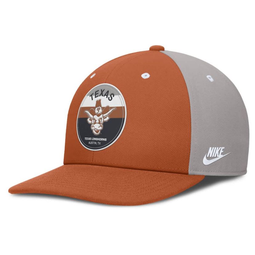 NCAA Nike Texas Orange/Gray Texas Longhorns Prep Pro Performance Snapback Hat