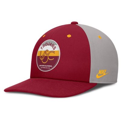 Men's NCAA Nike Cardinal/Gray USC Trojans Prep Pro Performance Snapback Hat