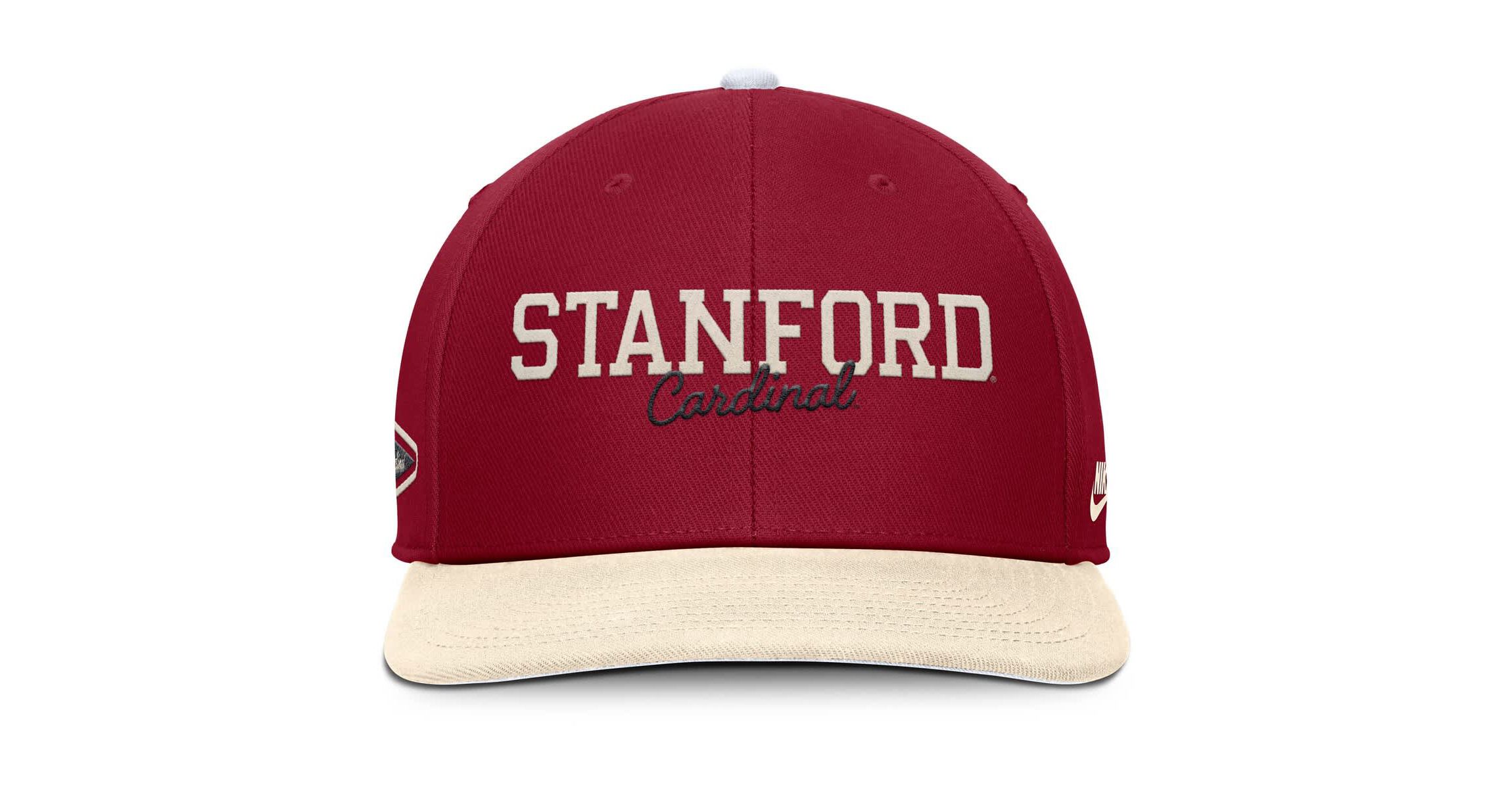 Stanford Cardinal NCAA Nike Cardinal/Cream Stanford Pro Legacy Script Snapback Hat