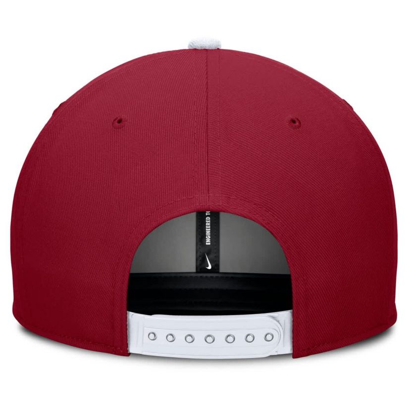 Stanford Cardinal NCAA Nike Cardinal/Cream Stanford Pro Legacy Script Snapback Hat