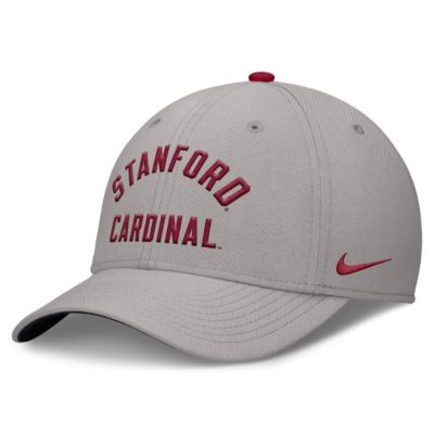 Men's Stanford Cardinal NCAA Nike Stanford Rise Prep Performance Flex Hat, Gray, Large