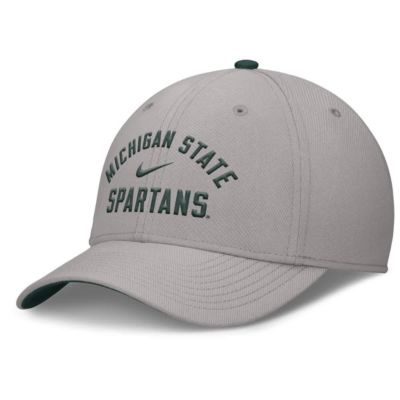 Men's NCAA Nike Michigan State Spartans Rise Prep Performance Flex Hat, Gray, Medium