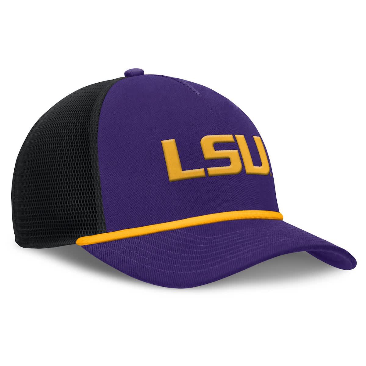 NCAA Nike LSU Tigers Rise Primetime Trucker Adjustable Hat