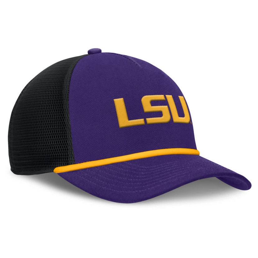 NCAA Nike LSU Tigers Rise Primetime Trucker Adjustable Hat