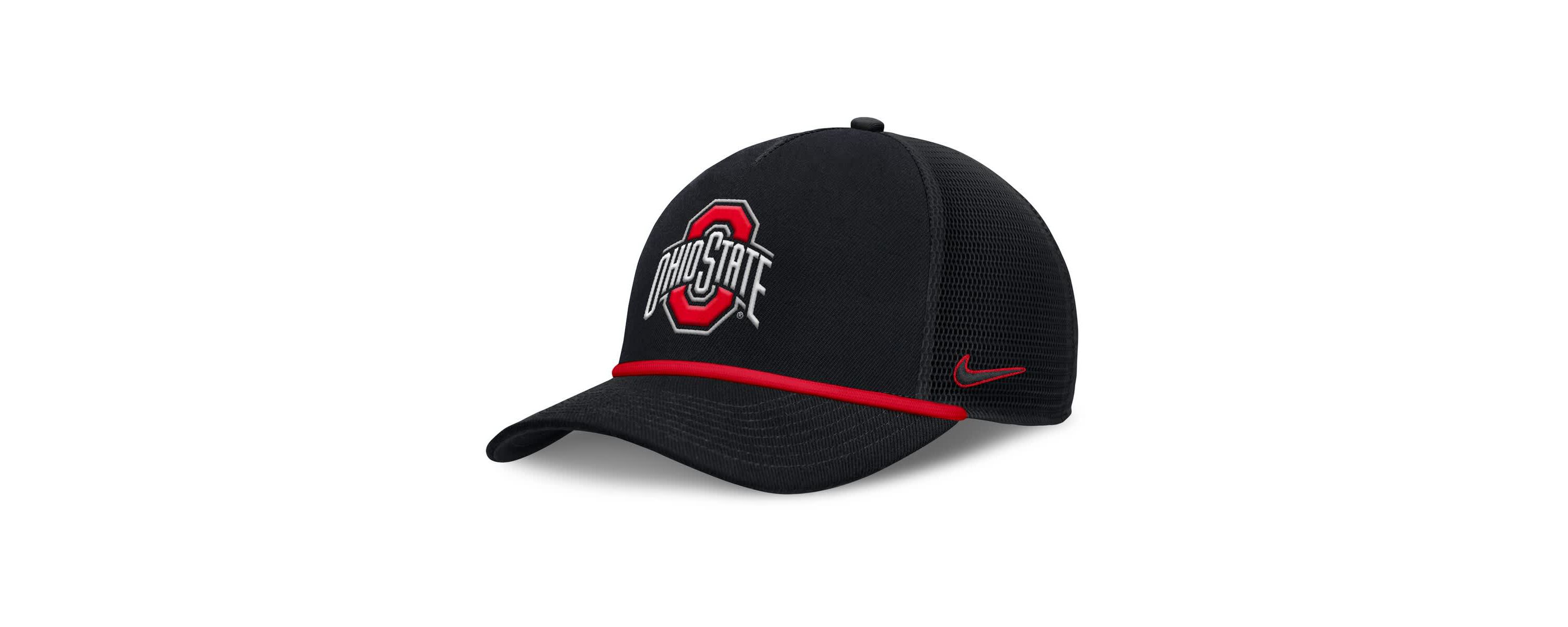 NCAA Nike Ohio State Buckeyes Rise Primetime Trucker Adjustable Hat