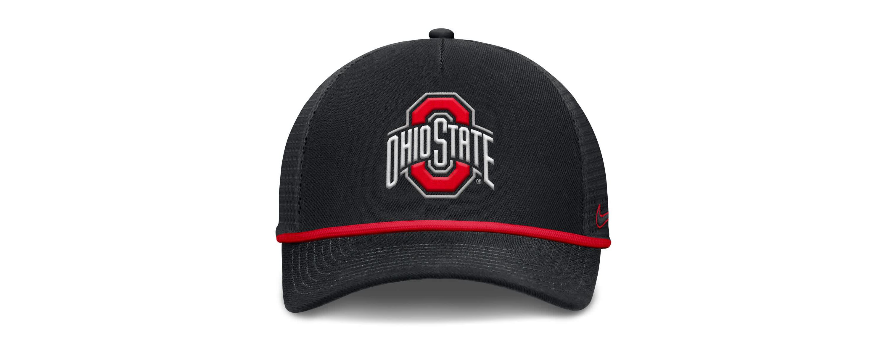 NCAA Nike Ohio State Buckeyes Rise Primetime Trucker Adjustable Hat
