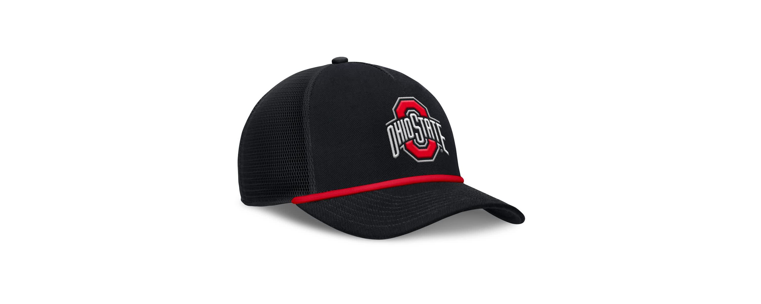 NCAA Nike Ohio State Buckeyes Rise Primetime Trucker Adjustable Hat