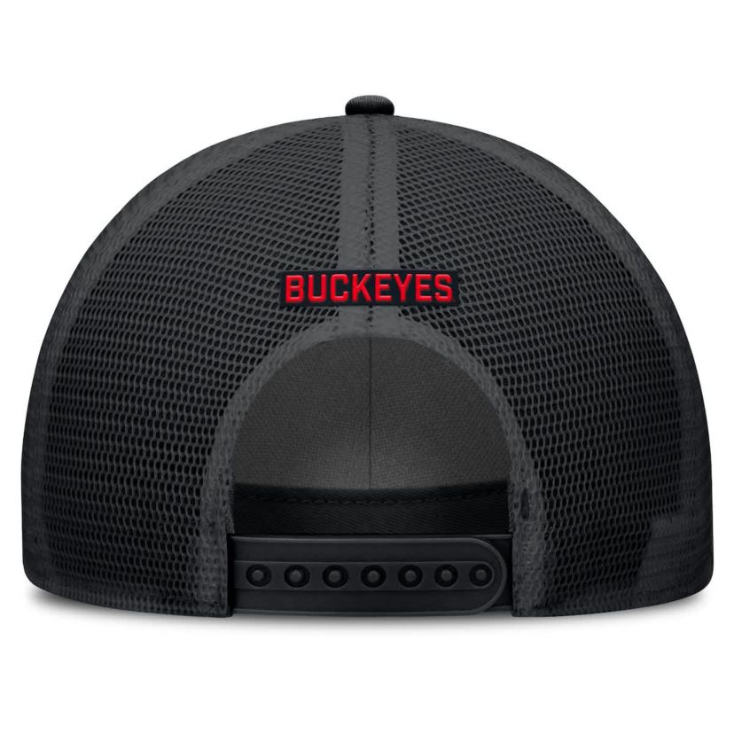 NCAA Nike Ohio State Buckeyes Rise Primetime Trucker Adjustable Hat