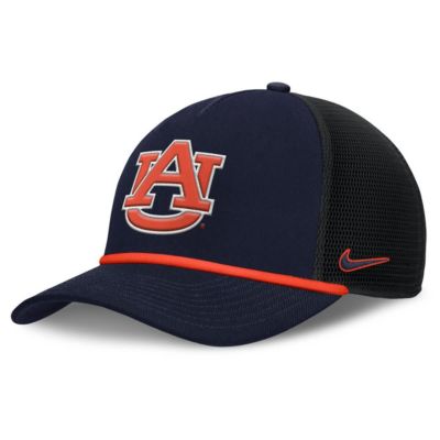 Men's NCAA Nike Auburn Tigers Rise Primetime Trucker Adjustable Hat, Navy Blue, Medium