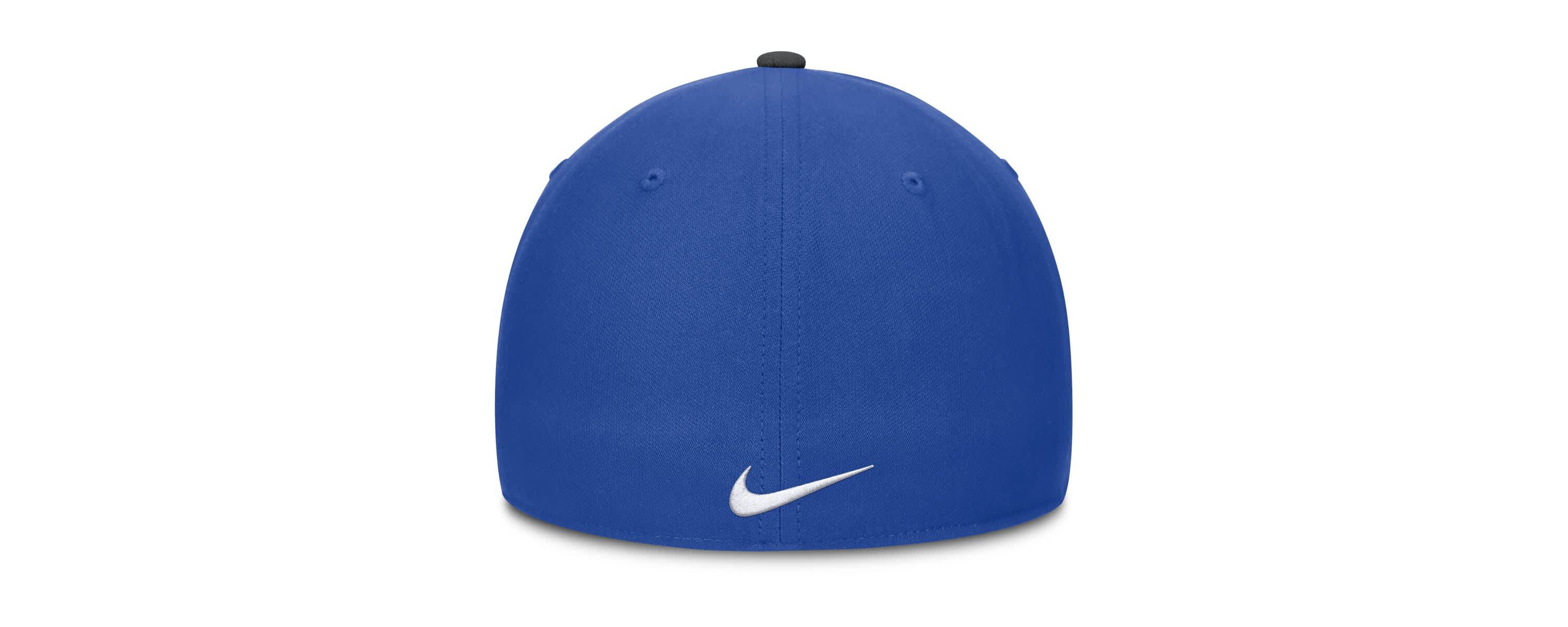 Duke Blue Devils NCAA Nike Black/Royal Duke Devils 2025 Sideline Rise Local Performance Flex Hat