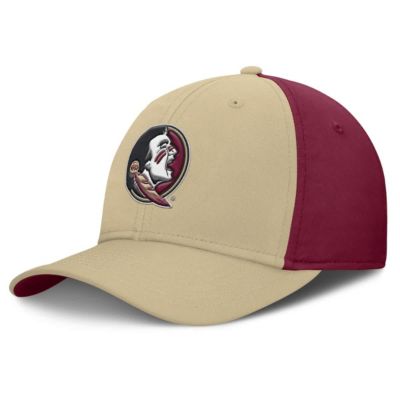 Men's NCAA Nike Gold/Garnet Florida State Seminoles 2025 Sideline Rise Local Performance Flex Hat, Gold, Large