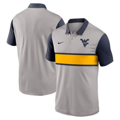 Men's NCAA Nike West Virginia Mountaineers Vapor Dri-FIT Polo, Gray, 2XL 30