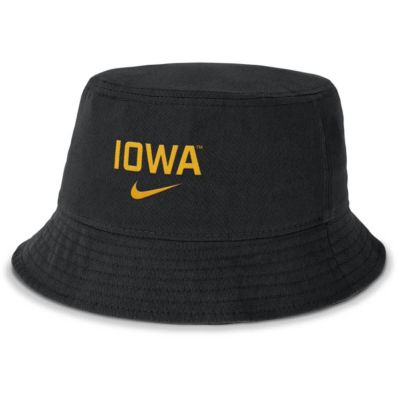Men's NCAA Nike Iowa Hawkeyes Apex Primetime Bucket Hat, Black, Small