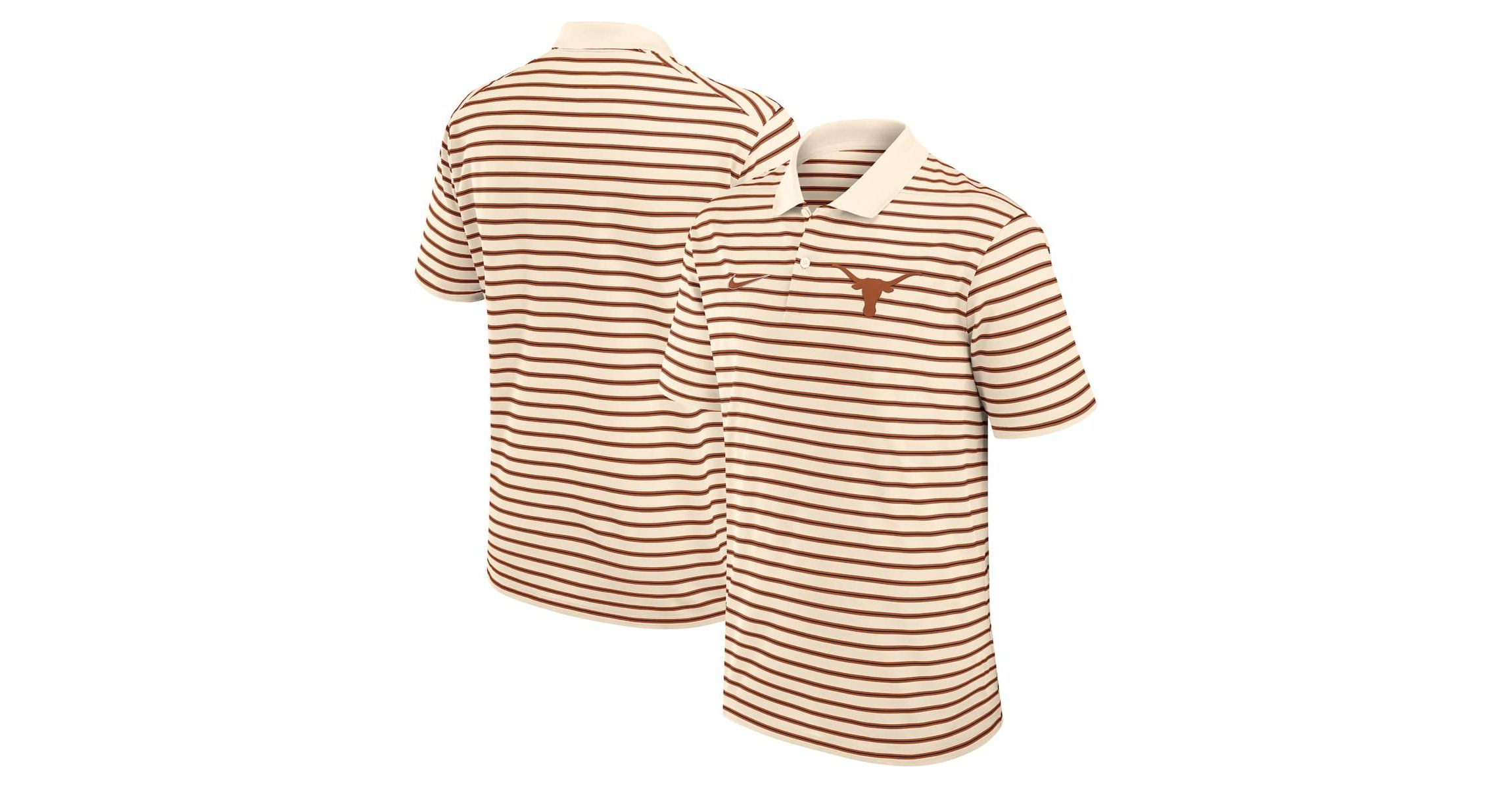 NCAA Nike Texas Longhorns Primary Logo Striped Dri-FIT Polo