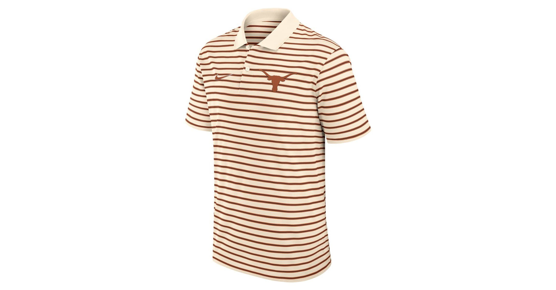 NCAA Nike Texas Longhorns Primary Logo Striped Dri-FIT Polo