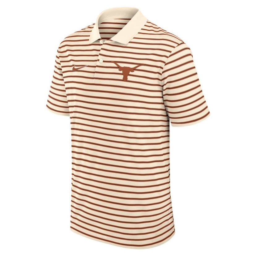 NCAA Nike Texas Longhorns Primary Logo Striped Dri-FIT Polo