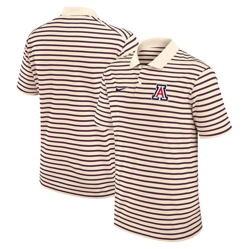 NCAA Nike Arizona Wildcats Primary Logo Striped Dri-FIT Polo