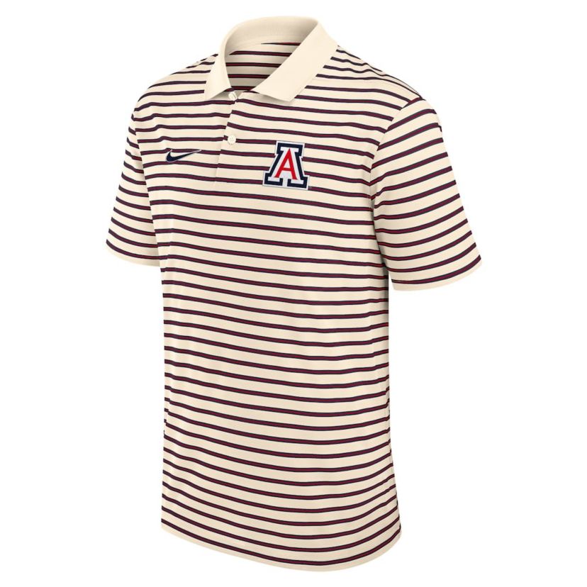 NCAA Nike Arizona Wildcats Primary Logo Striped Dri-FIT Polo