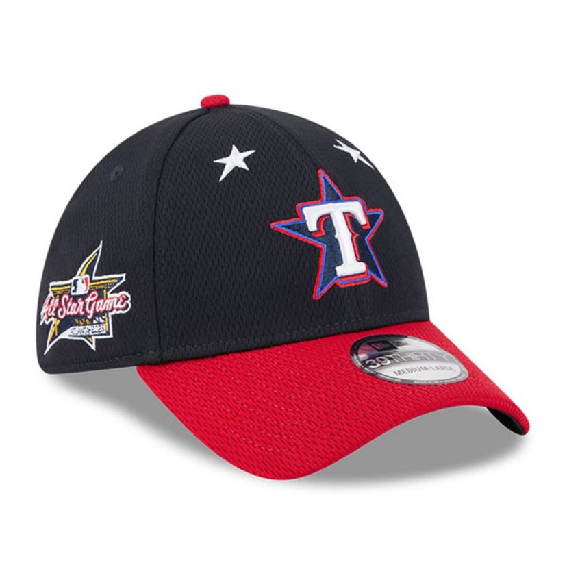 MLB Navy/Red Texas Rangers 2025 MLB All-Star Game Workout 39THIRTY Flex Hat