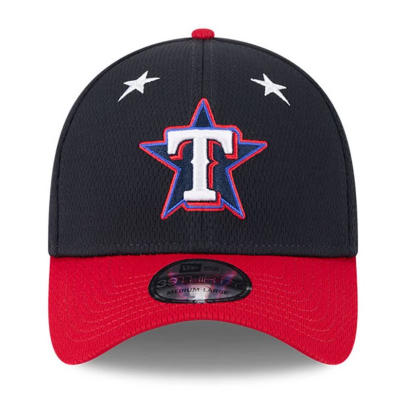 MLB Navy/Red Texas Rangers 2025 MLB All-Star Game Workout 39THIRTY Flex Hat