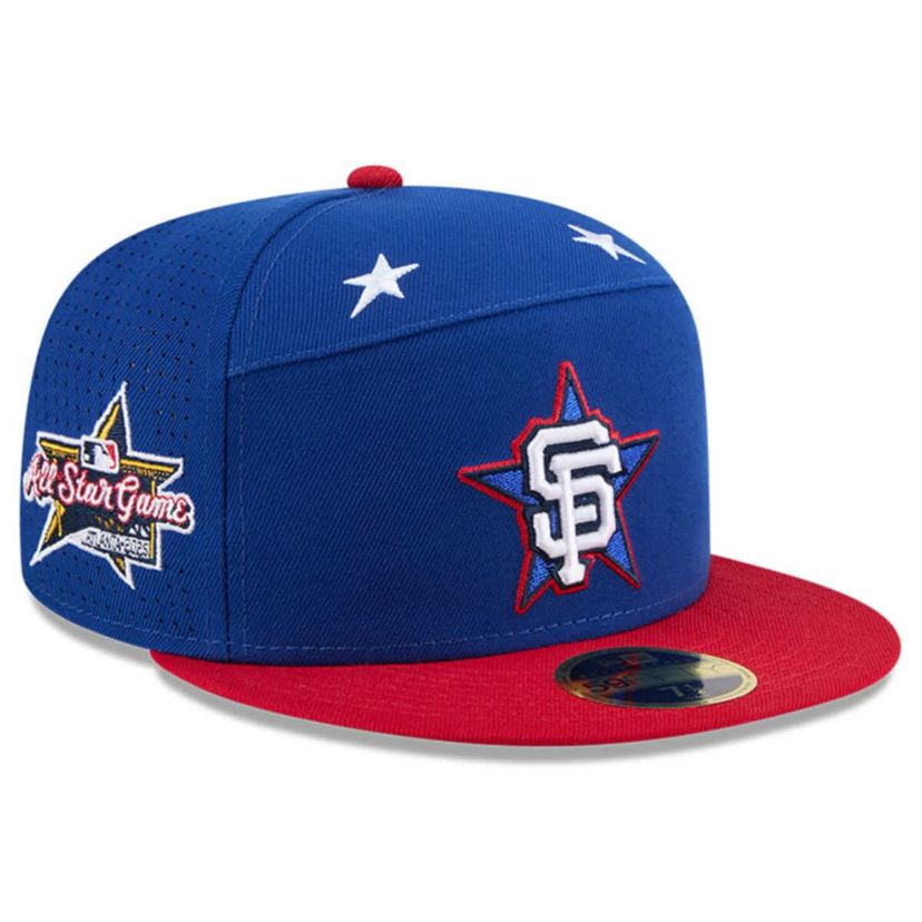 MLB Blue/Red San Francisco Giants 2025 MLB All-Star Game Workout Side Patch 59FIFTY Fitted Hat