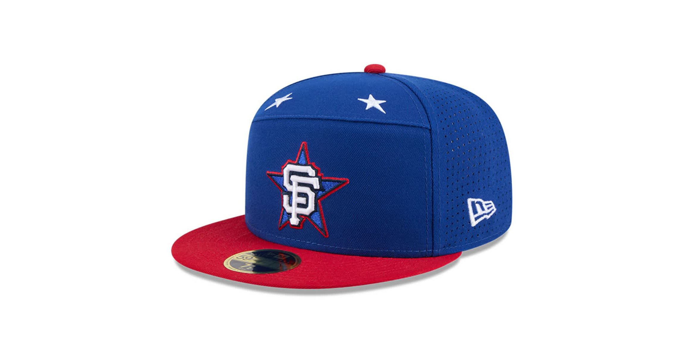 MLB Blue/Red San Francisco Giants 2025 MLB All-Star Game Workout Side Patch 59FIFTY Fitted Hat