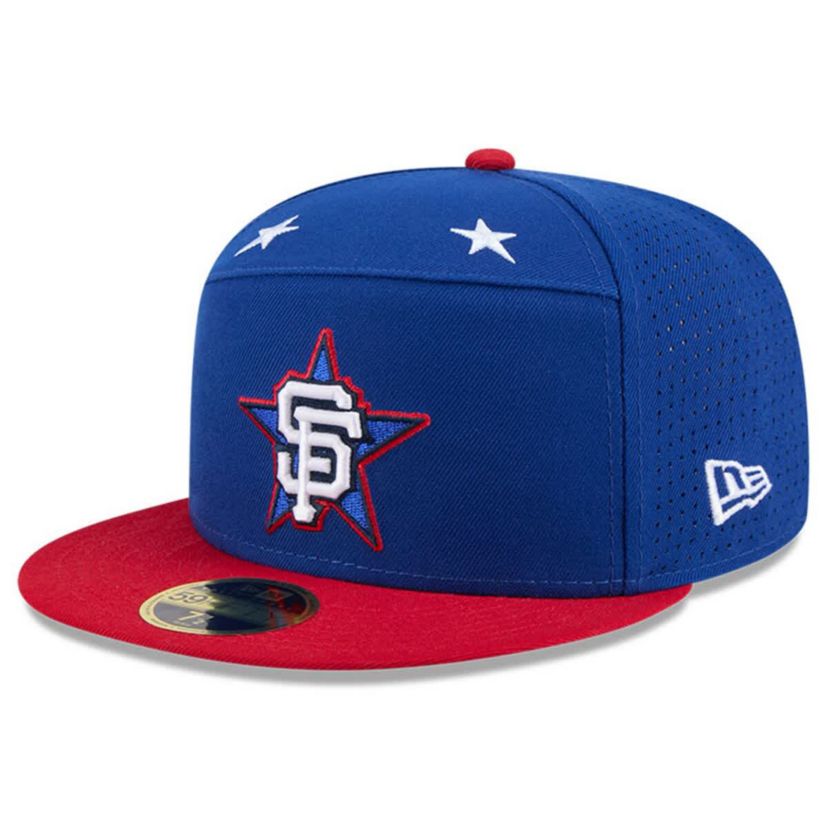 MLB Blue/Red San Francisco Giants 2025 MLB All-Star Game Workout Side Patch 59FIFTY Fitted Hat