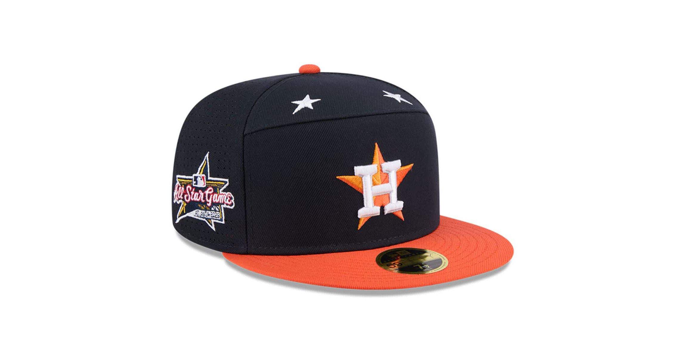 MLB Navy/Orange Houston Astros 2025 MLB All-Star Game Side Patch 59FIFTY Fitted Hat