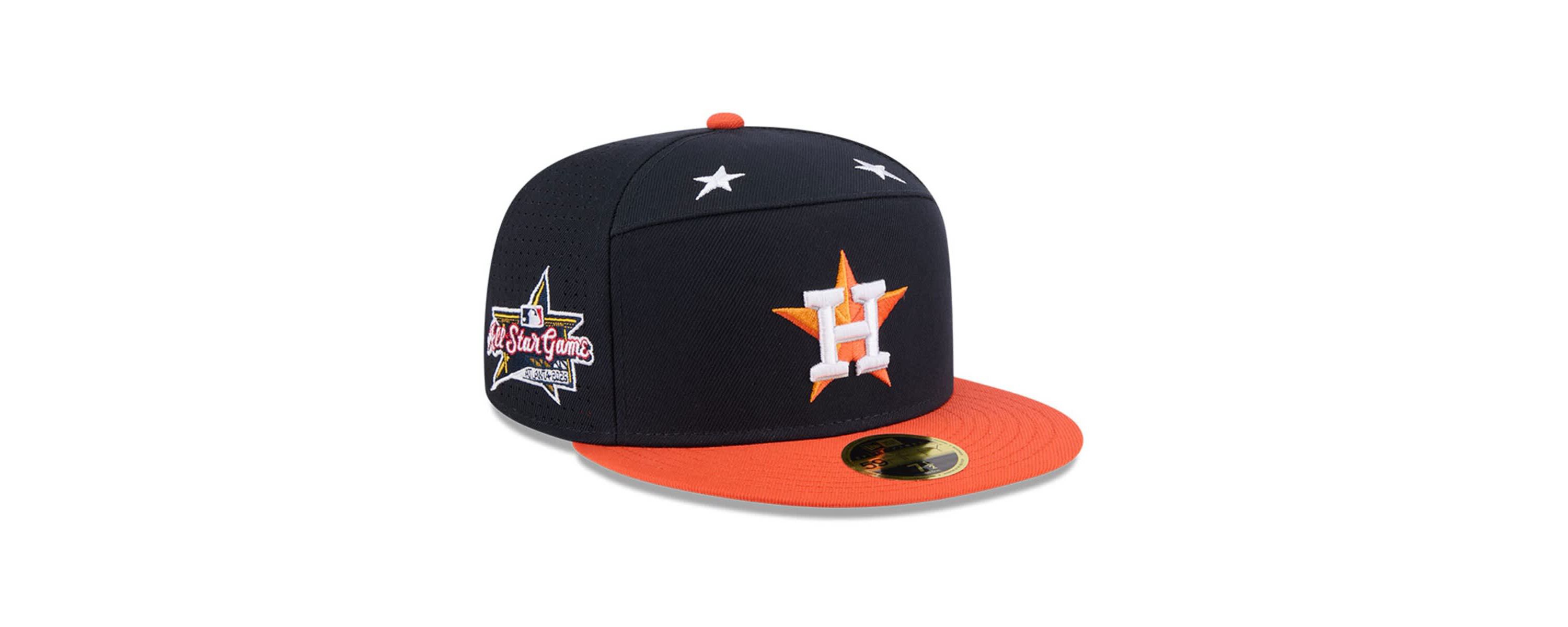 MLB Navy/Orange Houston Astros 2025 MLB All-Star Game Side Patch 59FIFTY Fitted Hat