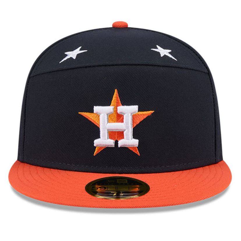MLB Navy/Orange Houston Astros 2025 MLB All-Star Game Side Patch 59FIFTY Fitted Hat