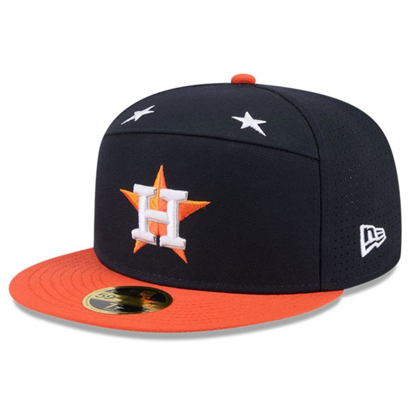 MLB Navy/Orange Houston Astros 2025 MLB All-Star Game Side Patch 59FIFTY Fitted Hat