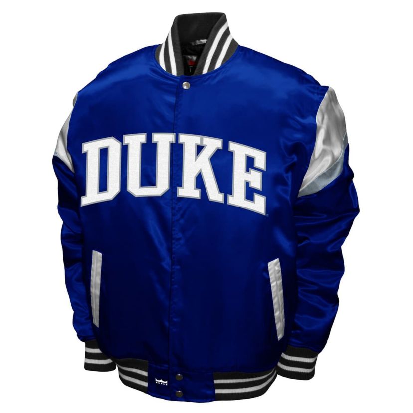 Duke Blue Devils NCAA Franchise Club Duke Devils Power Satin Full-Snap Jacket