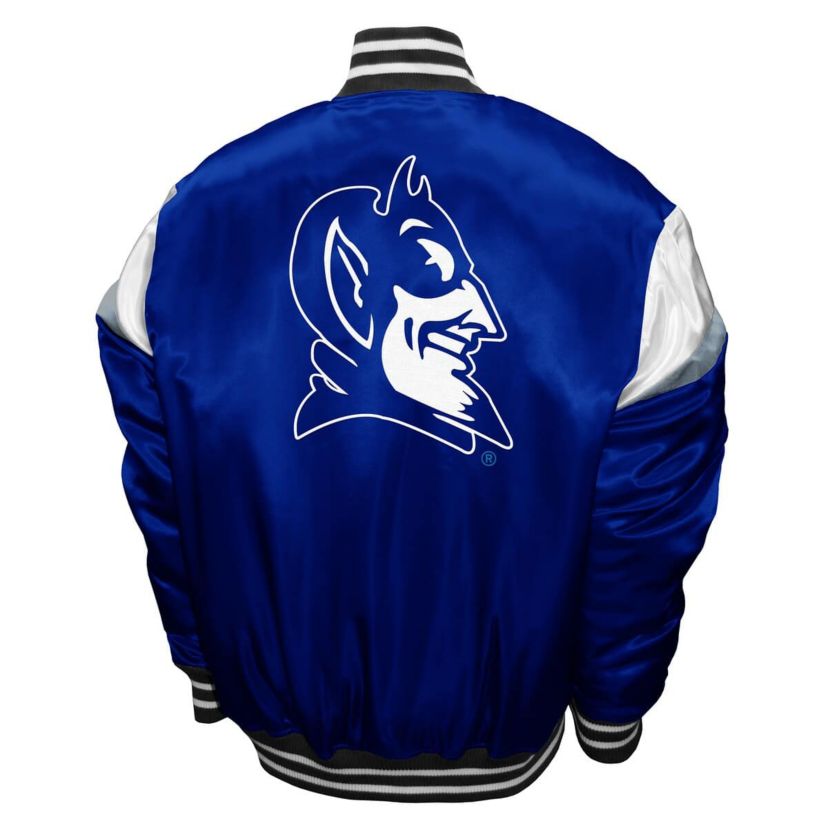 Duke Blue Devils NCAA Franchise Club Duke Devils Power Satin Full-Snap Jacket